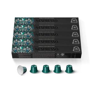 imageNespresso Capsules Original Line Morning Lungo Blends Variety Pack Mild to Medium to Dark Roast Coffee 50Count Coffee PodsStockholm Fortissio Lungo