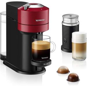imageNespresso Vertuo Next Coffee and Espresso Machine by Breville with Milk Frother 11 liters CherryRed
