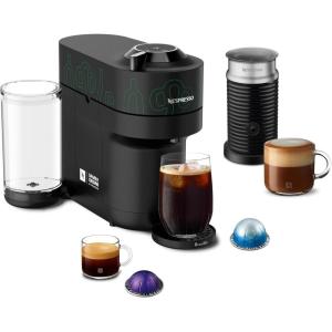 imageNespresso Vertuo Pop Coffee and Espresso Maker by Breville Samra Origins by The Weeknd Vertuo Metad Green Machine and Nespresso Aeroccino3 milk frotherBlackGreen