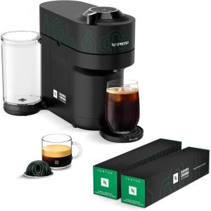 imageNespresso Vertuo Pop Coffee and Espresso Maker by Breville Samra Origins by The Weeknd with Togetherness Blend Double Espresso Light Roast 20Count Coffee Pods