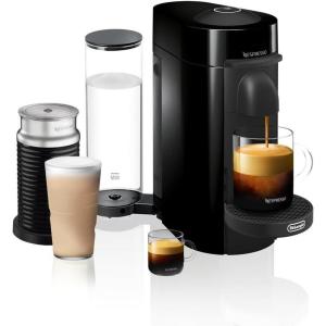 imageNespresso VertuoPlus Coffee and Espresso Machine by DeLonghi with Milk Frother Ink BlackInk Black
