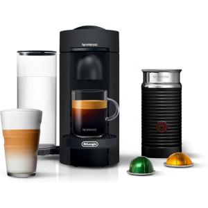 imageNespresso VertuoPlus Coffee and Espresso Machine by DeLonghi with Milk Frother Ink BlackMatte Black
