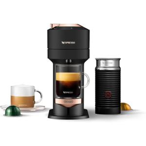imageNespresso Vertuo Next Coffee and Espresso Machine by DeLonghi with Milk Frother1100 ml Deluxe Matte Black Rose Gold