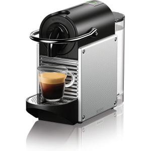 imageNespresso Pixie Coffee and Espresso Machine by DeLonghi 24oz AluminumDiscontinued Pixe Aluminum Machine Only