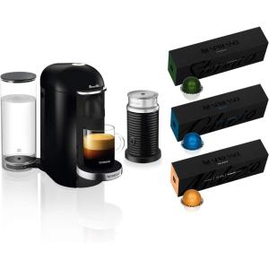 imageNespresso VertuoPlus Deluxe Coffee and Espresso Maker by Breville with Aeroccino BlackBlack