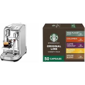 imageNespresso Creatista Pro Espresso Machine by Breville Stainless Steel  Starbucks Capsules Original Line