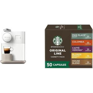 imageNespresso Gran Lattissima by DeLonghi White  Starbucks Capsules Original Line