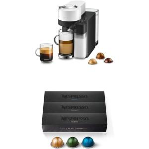 imageNespresso Vertuo Lattissima by DeLonghi Black and Capsules VertuoLine Medium and Dark Roast Coffee Variety Pack Stormio Odacio Melozio 30 CountWhite