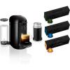 imageNespresso VertuoPlus Coffee and Espresso Maker by Breville with Aeroccino Ink Black WITH NESPRESSO CAPSULES INCLUDED