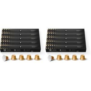 imageNespresso Capsules Original Caramello Medium Roast Espresso Coffee 50 Count Espresso Coffee Pods Pack of 2