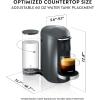 imageBreville Nespresso Vertuo Plus Deluxe Coffee and Espresso Maker Titan with Aeroccino Milk Frother  Nespresso Descaling Kit