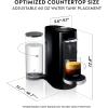 imageNespresso Vertuo Plus Deluxe Coffee and Espresso Maker by DeLonghi Piano Black  Starbucks Capsules Vertuo Line
