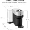 imageNespresso Vertuo Pop Deluxe Coffee and Espresso Maker by DeLonghi with Milk Frother Silver Descaling Kit