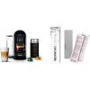 imageNespresso Vertuo Plus Coffee and Espresso Maker by Breville Ink Black with Aeroccino Milk Frother Descaling Kit
