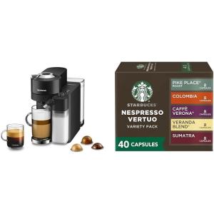 imageNespresso Vertuo Lattissima by DeLonghi Black  Starbucks Capsules Vertuo Line