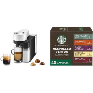 imageNespresso Vertuo Lattissima by DeLonghi white  Starbucks Capsules Vertuo Line