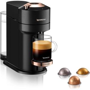 imageNespresso Vertuo Next Coffee and Espresso Machine by DeLonghi Black with Rose GoldENV120BCA