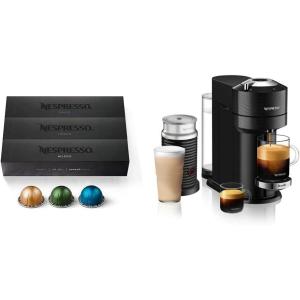 imageNespresso Vertuo Next Premium Coffee and Espresso Machine by Breville with Milk Frother Capsules VertuoLine Medium and Dark Roast Coffee Variety Pack 30 countMachine  Frother  Coffee