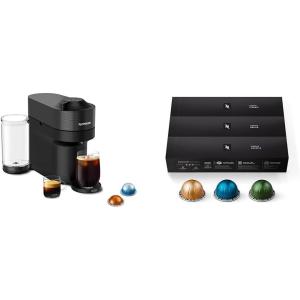 imageNespresso Vertuo Pop Coffee and Espresso Machine by DeLonghi Liquorice Black Capsules Vertuo Line
