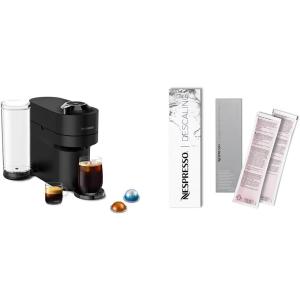 imageNespresso Vertuo Pop Limited Edition Coffee and Espresso Maker by DeLonghi Black Matte with Dark Chrome Descaling Kit