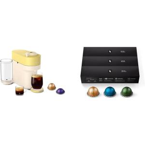 imageNespresso Vertuo Pop Summer Limited Edition Coffee and Espresso Maker by DeLonghi Pastel Yellow Capsules Vertuo Line