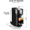 imageNespresso Vertuo Next Deluxe Coffee and Espresso Maker Pure Chrome with Aeroccino Milk Frother Capsules VertuoLine Medium and Dark Roast Coffee Variety Pack 30 countMachine  Frother  Coffee