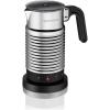 imageNespresso Aeroccino4 DishwasherSafe Electric Milk Frother with Four Styles of Preparation Silver and Black Renewed