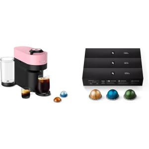 imageNespresso Vertuo Pop by DeLonghi in Candy Pink Vertuo Capsules Variety Pack