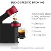 imageNespresso Vertuo Next Coffee and Espresso Machine NEW by Breville Cherry Coffee Maker and Espresso Machine  Nespresso Capsules VertuoLine Medium and Dark Roast Coffee 30 Count Coffee PodsCherry Red