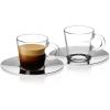 imageNespresso View collection set of 2 espresso glass cups and saucers 80 ml