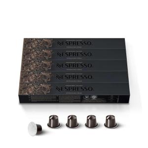 imageNespresso Capsules Original Intense Variety Pack Napoli and Kazaar Espresso Coffee 20 Count Espresso Coffee Pods Pack of 1 Brews 085 oz and 135ozRoma Intenso