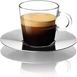 imageNespresso View Espresso Small Glass Cup plus Saucer