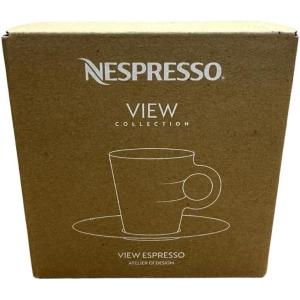 imageNespresso View collection set of 2 espresso glass cups and saucers 80 ml