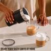 imageNespresso Aeroccino XL Milk Frother with Three Styles of Milk Frothing Auto ShutOff Feature and Stainless Steel JugModern