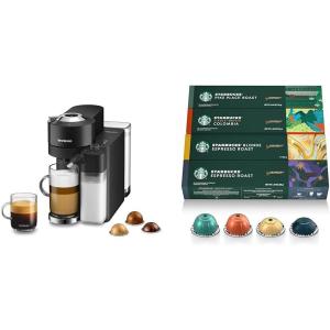 imageNespresso Vertuo Lattissima by DeLonghi Black  Starbucks Capsules