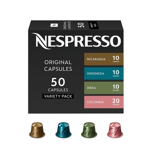 image:imageNespresso Capsules Original Master Origin Variety Pack 50 Count Pack of 1 Espresso Coffee Pods Brews 135oz