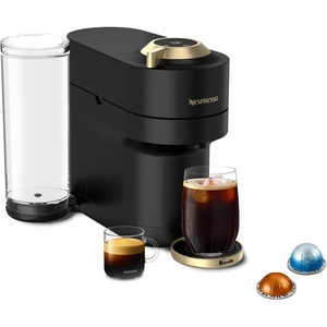 image:imageNespresso LimitedEdition Vertuo Pop Coffee and Espresso Maker by Breville Matte Black Gold Renewed