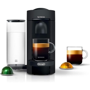 image:imageNespresso Refurbished 072080259 VertuoPlus Coffee and Espresso Machine by DeLonghi Matte Black Renewed