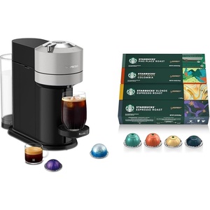 image:imageNespresso Vertuo Next Coffee and Espresso Maker by Breville Light Grey  Starbucks Capsules