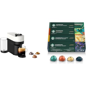 image:imageNespresso Vertuo Pop Coffee and Espresso Maker by Breville Coconut White  Starbucks Capsules