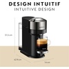 image:imageNespresso Vertuo Next Deluxe Coffee and Espresso Maker by Breville with Aeroccino Milk Frother Dark Chrome Descaling Kit
